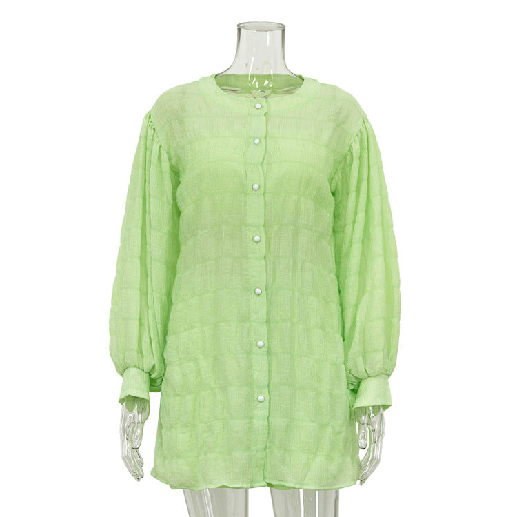 Casual Summer Long Sleeves Shirts with Strapless Tops and Shorts 3pcs Sets