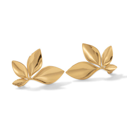Fashion Leaf Petal Design Earrings for Women