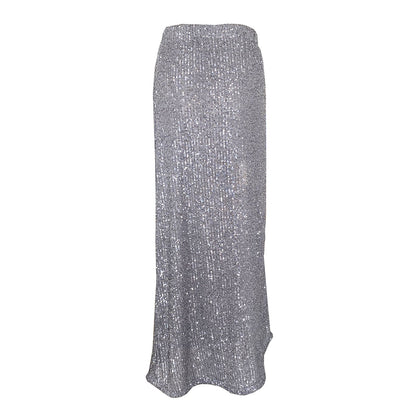 Sexy Sequined Women Long Skirts