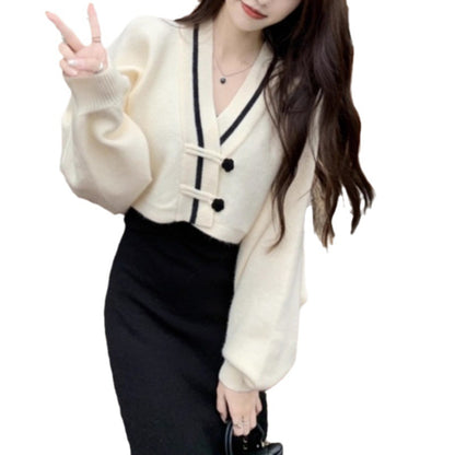 Vintage Short Knitted Tops for Women