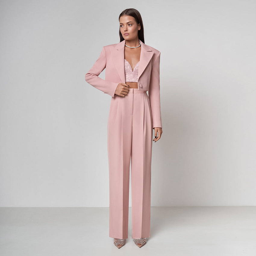 Fashion Elastic Waist Casual Pants