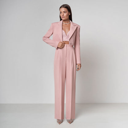 Fashion Elastic Waist Casual Pants