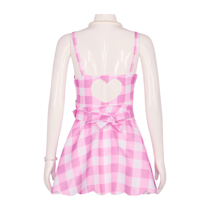 2023 Film Barbie Barbie Pink Dress Cosplay Costume for Party 1201
