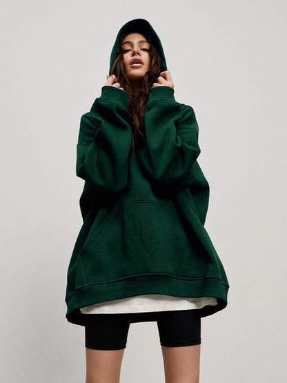 Casual Fall Winter Pockets Hoodies
