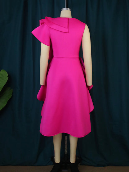 Sexy Ruffled Sleeveless Plus Sizes Bodycon Dresses