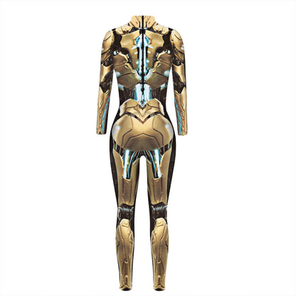 Halloween Skeleton Long Sleeves Jumpsuits Cosplay Costumes