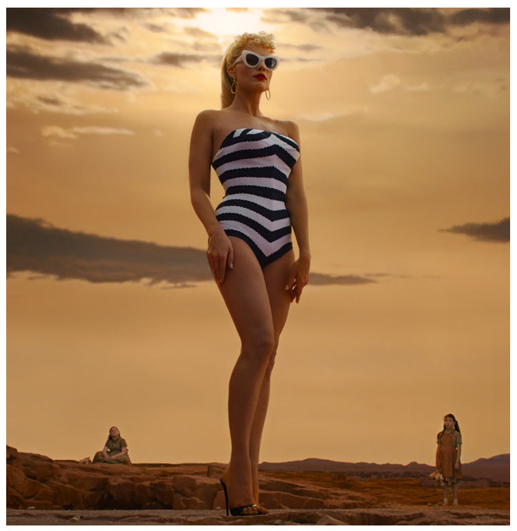 Barbie 2023 Film Barbie One Piece Swimsuit Cosplay Costume