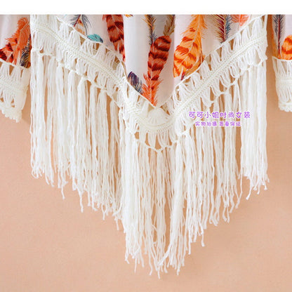 Summer Bohemia Loose Trumpet Sleeves Tops