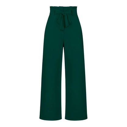 Elegant Office Lady Summer Wide Legs Pants