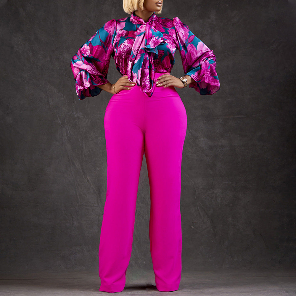 Fashion Plus Sizes Women Long Sleeves Shirts & Pants