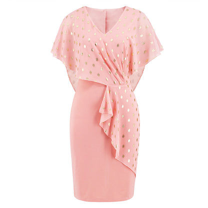 Casual Chiffon Polka Dot Print Party Dresses