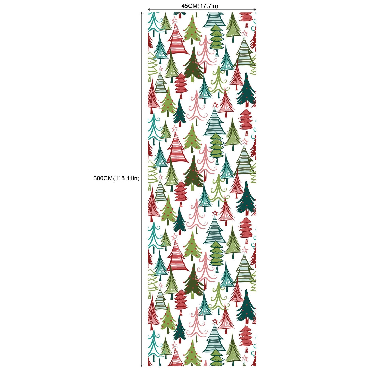 Environmental Friendly Self-adhesive Christmas Wallpaper