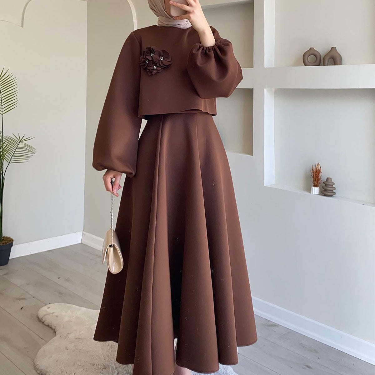 Middle East Women Two Pieces Dresses Sets