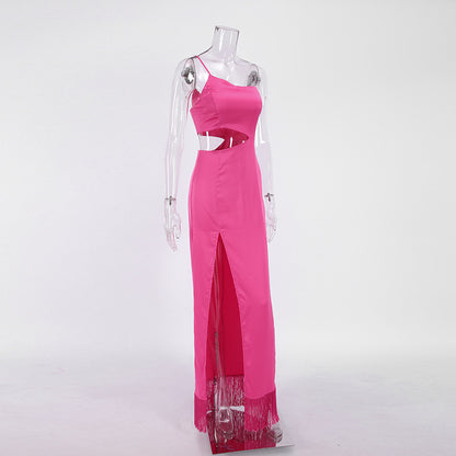Summer Sexy Tassels Long Sheath Dresses for Party