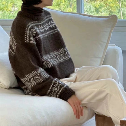 Vintage Christmas Pullover Knitted Sweaters