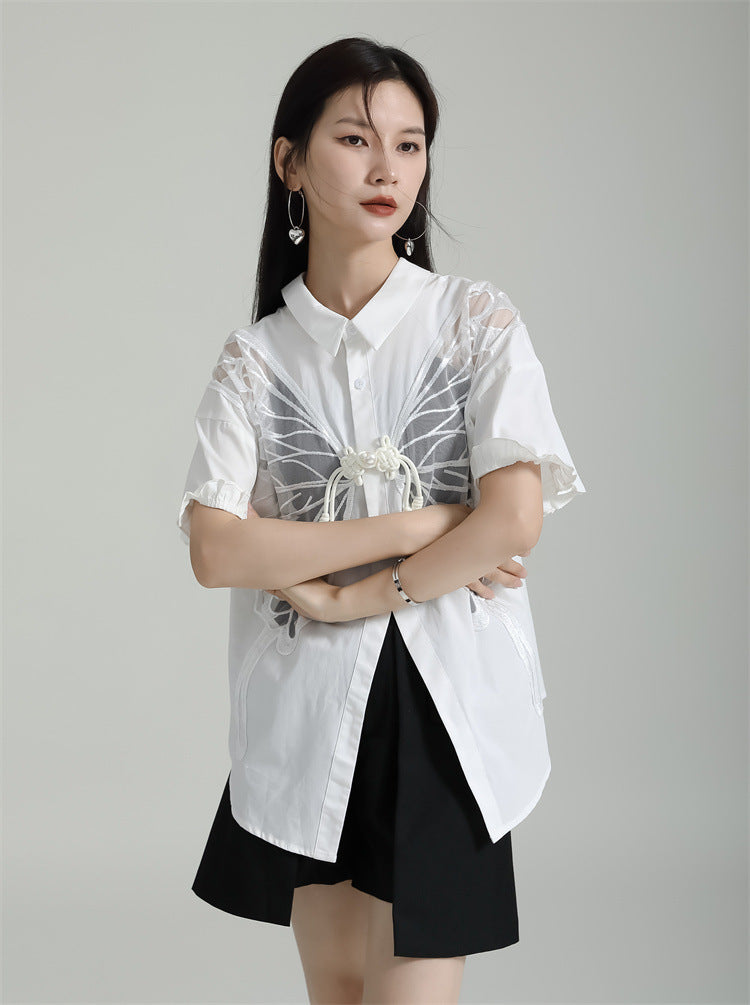 Designed Butterfly Double Sides Summer Shirts