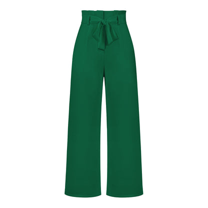 Elegant Office Lady Summer Wide Legs Pants