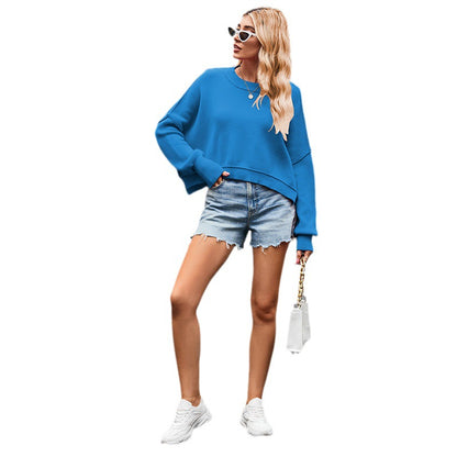 Fashion Round Neck Knitted Pullover Sweaters