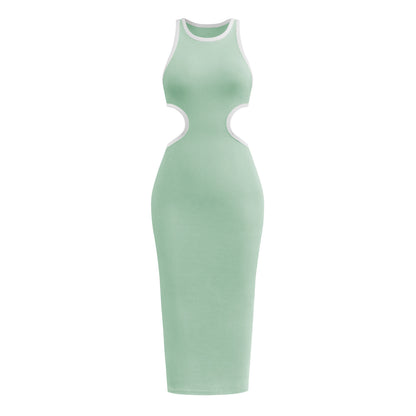 Sexy Backless Knitted Sheath Midi Dresses