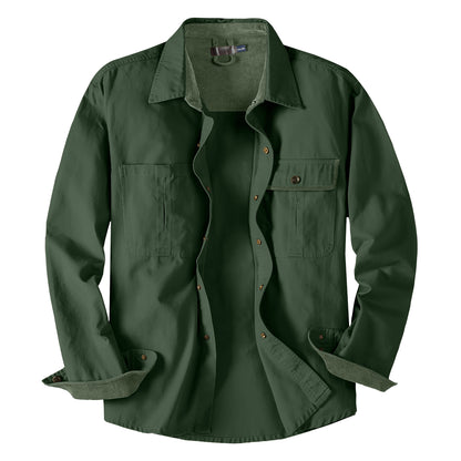 Casual Cotton Plus Sizes Long Sleeves Shirts for Men