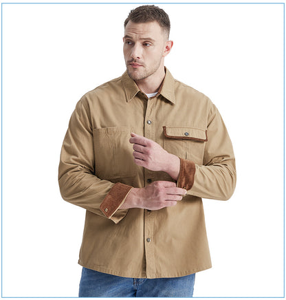 Casual Cotton Plus Sizes Long Sleeves Shirts for Men