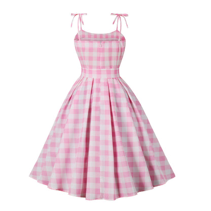 Vintage Sweet Bow Spaghetti Straps Dresses