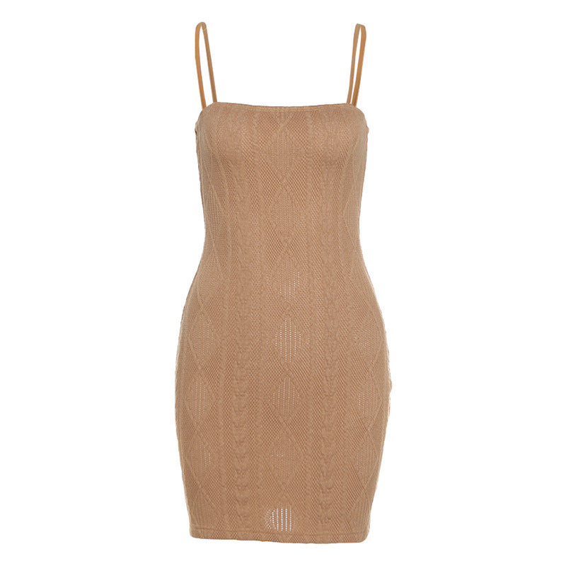 Sexy High Waist Knitted Sheath Mini Dresses