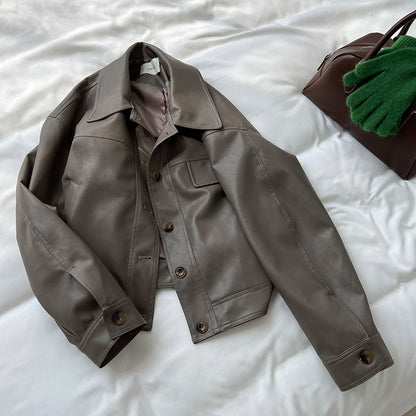 Classy PU Leather Motorcycle Jackets Coats