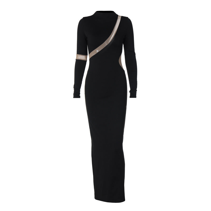 Sexy Fashion Backless Long Sleeves Dresses