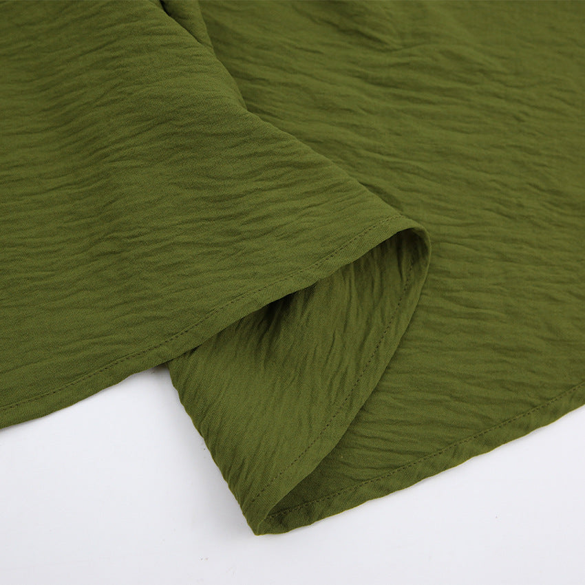 Vintage Designed Green Fall Mini Dresses