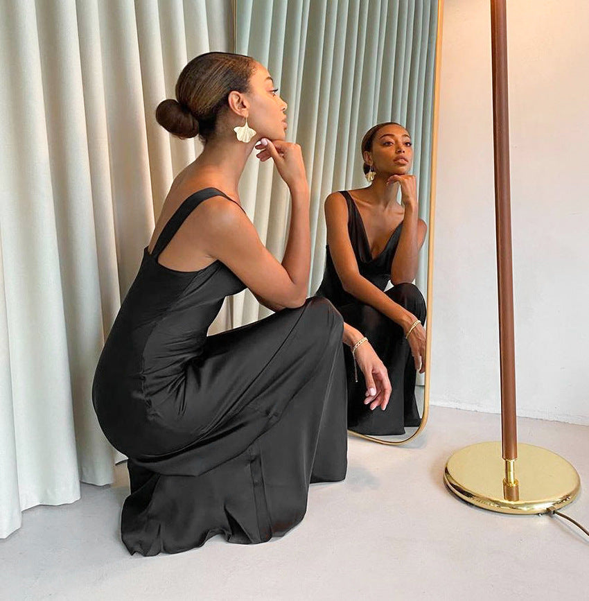 Summer Backless Long Back Party Dresses