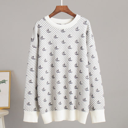 Casual Loose Knitted Pullover Sweaters for Women