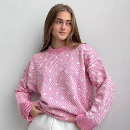 Casual Loose Knitted Pullover Sweaters for Women