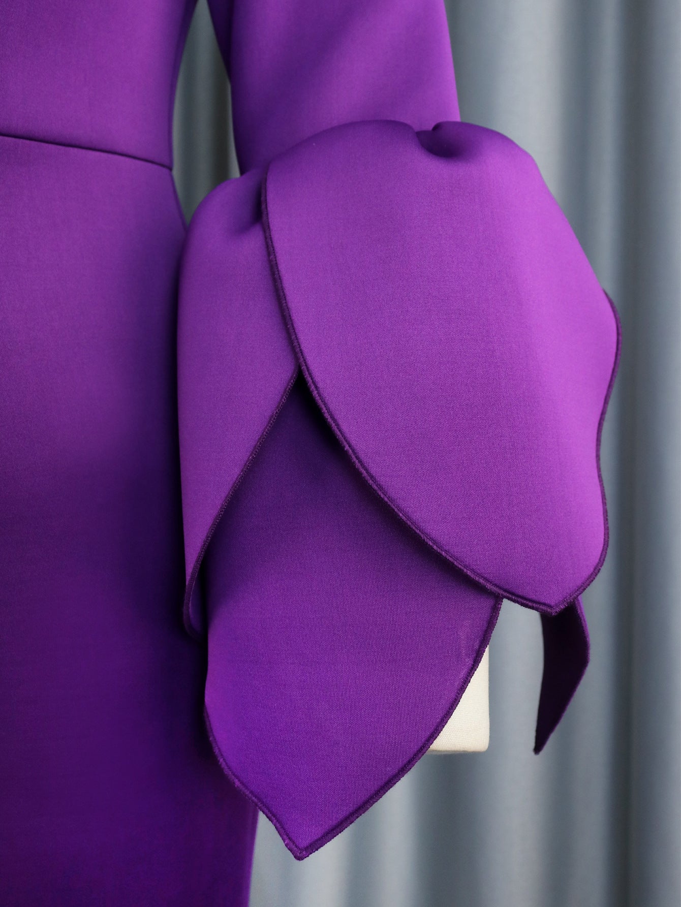 Designed Purple Plus Sizes Party Dresses