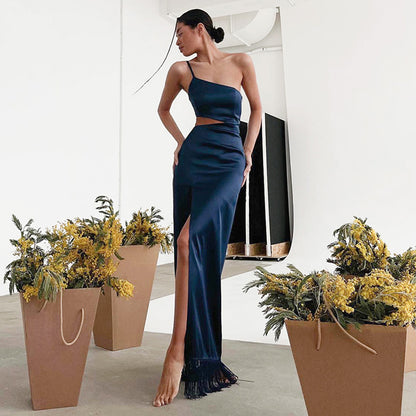Summer Sexy Tassels Long Sheath Dresses for Party