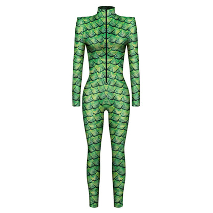 Halloween Skeleton Long Sleeves Jumpsuits Cosplay Costumes
