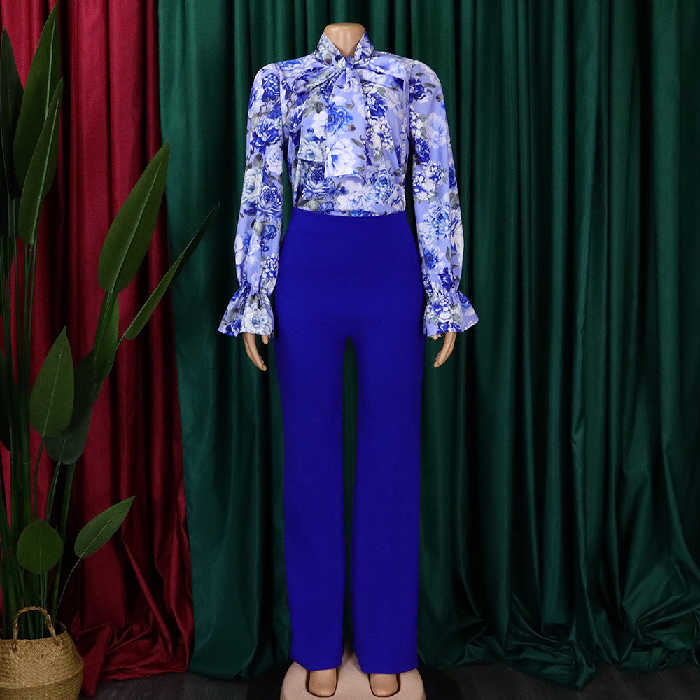 Fashion Plus Sizes Women Long Sleeves Shirts & Pants