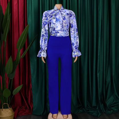 Fashion Plus Sizes Women Long Sleeves Shirts & Pants