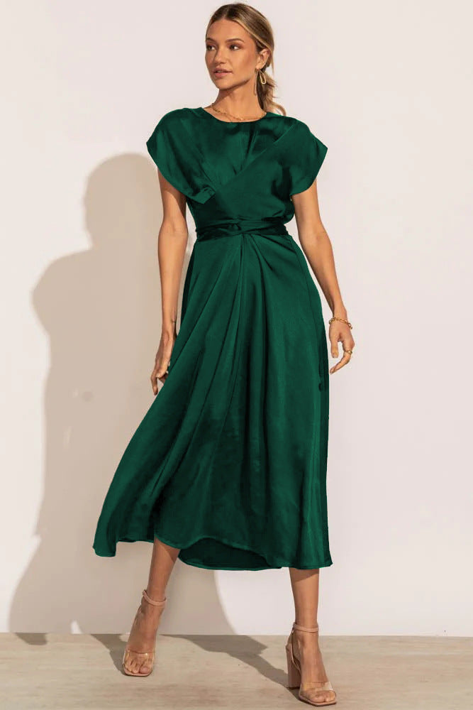 Fashion Summer Satin Evening Party Dresses