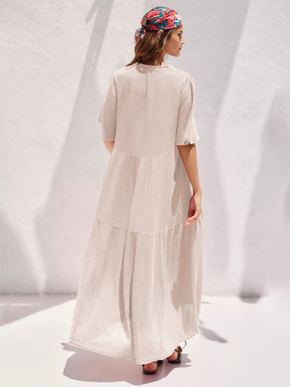 Summer V Neck Long Maxi Dresses