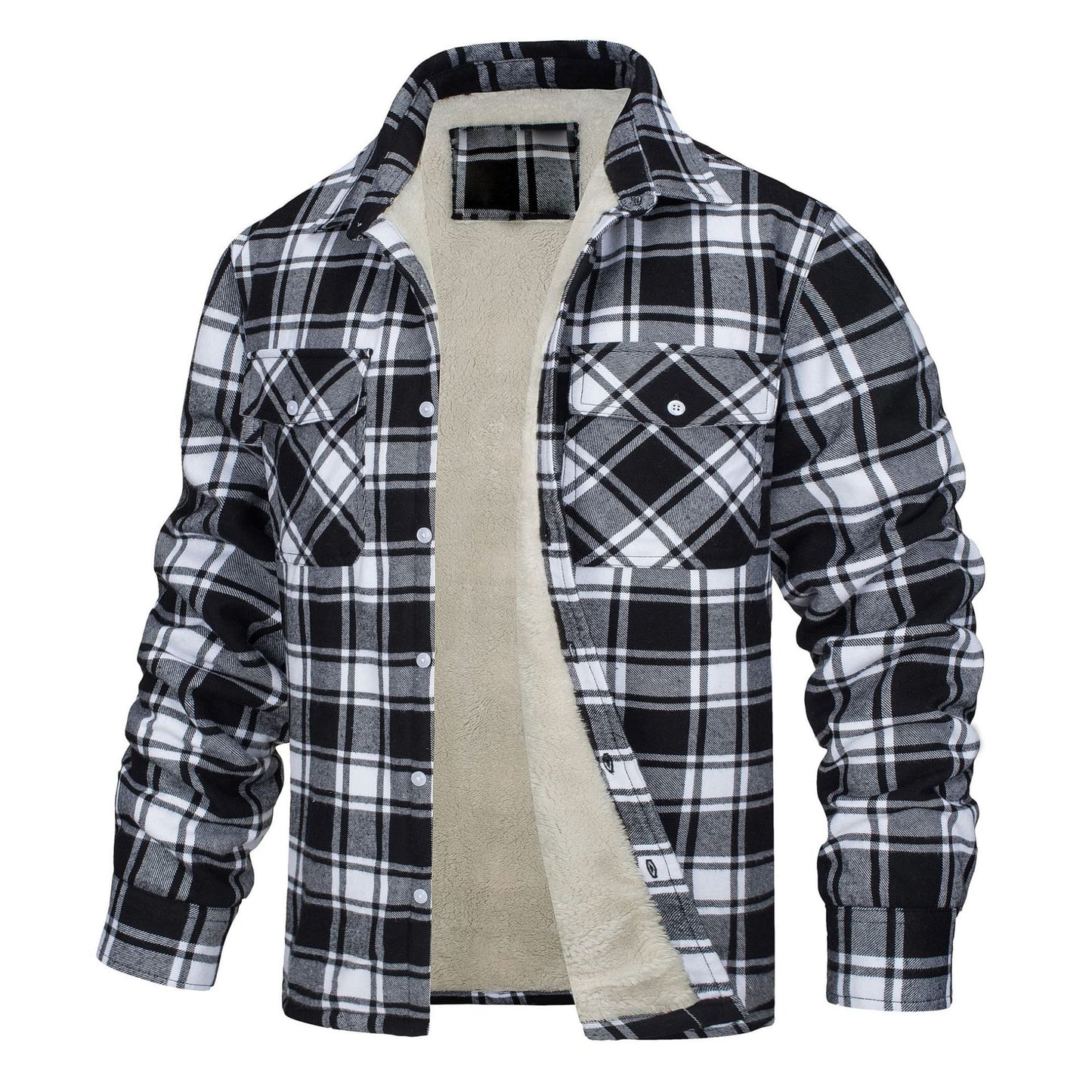 Casual Long Sleeves Thicken Shirts Jackets for Men