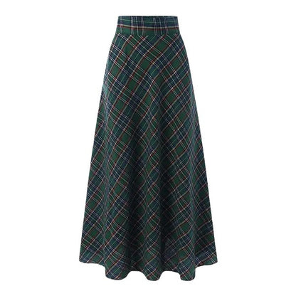 Vintage High Waist A Line Skirts for Women