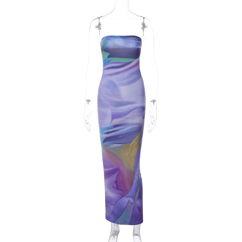 Sexy Strapless Backless Design Sheath Dresses