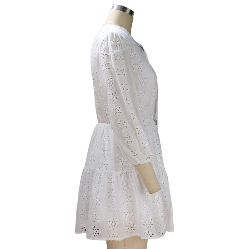 Summer Half Sleeves Mini Dresses