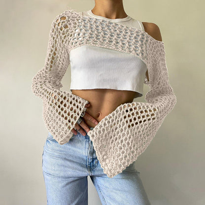 Casual Short Crochet Cover Ups
