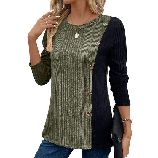 Casual Women Long Sleeves Knitted Tops