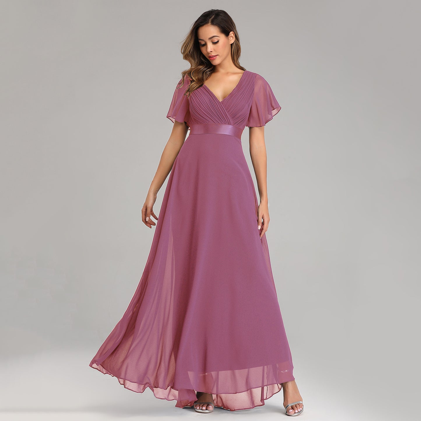 Elegant Chiffon Plus Sizes Bridesmaid Dresses
