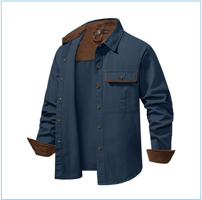 Casual Cotton Plus Sizes Long Sleeves Shirts for Men