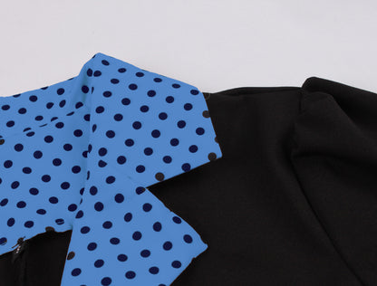 Vintage Polk Dot Short Sleeves Dresses