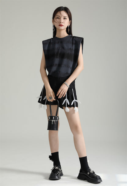 Designed Drawstring Dyed Summer T Shirts
